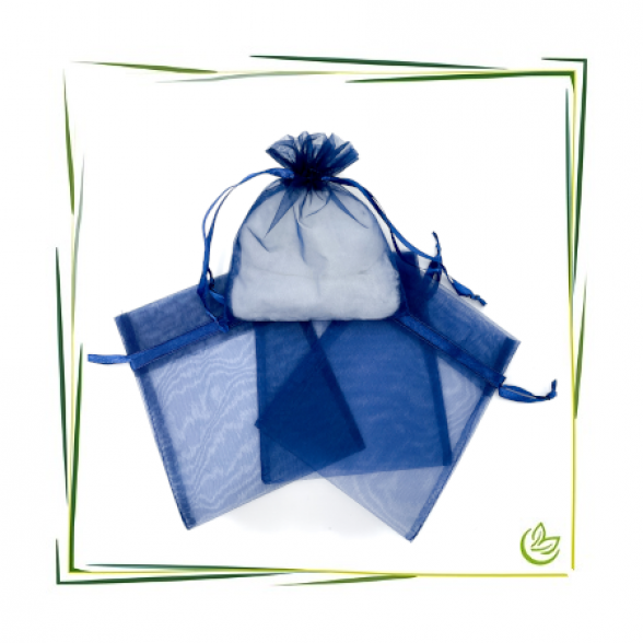 Organza Beutel Blau (12x15cm)